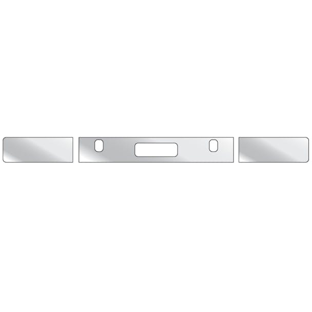 Freightliner FLD Bumper Trim With Step & 2 Tow Pin Holes & Blank Ends By RoadWorks